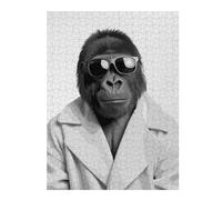 Puzzles pour Adolescents 52x38cm/1000pcs Gorilla Animals Funny Puzzle, Jouet, Décoration Murale, Difficile, Cadeau De Noël Ou d'anniversaire 52x38cm/1000pcs