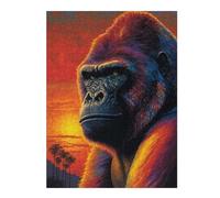 Puzzles pour Adolescents 52x38cm/1000pcs Gorilla Art Style 4 Puzzles Jeux Relaxants Assemblage De Motifs Difficile Et Stimulant 52x38cm/1000pcs