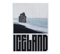 Puzzles pour Adolescents 52x38cm/1000pcs Iceland Black Sand Beach Puzzles pour Adultes, Jouets À Monter Soi-même, Une Œuvre d'art, Difficile Et Stimulant 52x38cm/1000pcs