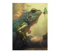 Puzzles pour Adolescents 52x38cm/1000pcs Iguana in The Sunlight Puzzles pour Adultes Jeux Relaxants Analyse Et Logique Cadeaux De Noël Et d'anniversaire 52x38cm/1000pcs