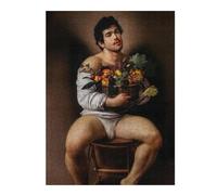 Puzzles pour Adolescents 52x38cm/1000pcs Immortal Fruit - Man with Fruit Basket Puzzles pour Adultes, Jouets Anti-Stress, Décoration Intérieure, Idéal comme Cadeau 52x38cm/1000pcs