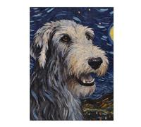 Puzzles pour Adolescents 52x38cm/1000pcs Irish Wolfhound Starry Puzzle, Jouet, Décoration Murale, Difficile, Cadeau De Noël Ou d'anniversaire 52x38cm/1000pcs