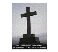 Puzzles pour Adolescents 52x38cm/1000pcs Jesus Poster Quotes 2 Puzzles pour Adultes Jeux De Famille Améliore La Mémoire Difficile À Compléter 52x38cm/1000pcs