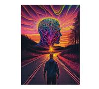 Puzzles pour Adolescents 52x38cm/1000pcs Journey to The Mind's Eye Jeux De Puzzles en Famille pour S'amuser en Famille Cadeaux Uniques pour Les Anniversaires Et Noël 52x38cm/1000pcs