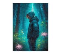 Puzzles pour Adolescents 52x38cm/1000pcs Lost in Magical Forest Puzzles pour Adultes Jeux De Famille Améliore La Mémoire Difficile À Compléter 52x38cm/1000pcs