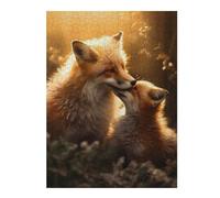 Puzzles pour Adolescents 52x38cm/1000pcs Love Couple Romance Foxes Casse-têtes pour Adultes, Jeu De Réflexion, Améliore La Mémoire, Cadeaux pour Les Amis Et La Famille 52x38cm/1000pcs