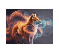 Puzzles pour Adolescents 52x38cm/1000pcs Magical Fox in Cosmic Clouds Puzzles pour Adultes Jeu Manuel Découpe De Précision Cadeaux d'anniversaire Et Autres Cadeaux Uniques 52x38cm/1000pcs