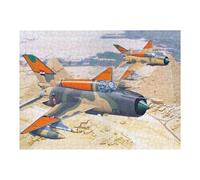 Puzzles pour Adolescents 52x38cm/1000pcs MikoyanGurevich Mig21 Puzzles pour Adultes, Décoration Murale, Course De Vitesse Manuelle, Idéal comme Cadeau pour Toute La Famille 52x38cm/1000pcs