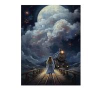 Puzzles pour Adolescents 52x38cm/1000pcs Moonlit Journey Casse-tête pour Adolescents - Jeu Difficile - Stimule Le Cerveau 52x38cm/1000pcs