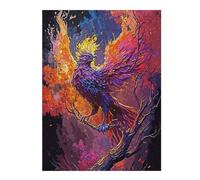 Puzzles pour Adolescents 52x38cm/1000pcs Mystic Phoenix Puzzles pour Adultes Jeux Relaxants Décoration Murale Jeu Stimulant Cadeaux 52x38cm/1000pcs