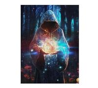 Puzzles pour Adolescents 52x38cm/1000pcs Mystic Sphere in Enchanted Forest Puzzles pour Adultes Jeu De Réflexion Course De Vitesse Jeu Stimulant Cadeaux 52x38cm/1000pcs