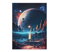 Puzzles pour Adolescents 52x38cm/1000pcs Mystical Planet Oasis Puzzle, Jouet, Décoration Murale, Difficile, Cadeau De Noël Ou d'anniversaire 52x38cm/1000pcs