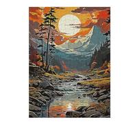 Puzzles pour Adolescents 52x38cm/1000pcs Natural Vintage Puzzle pour Adultes, Jeu De Réflexion Amusant Et Humoristique, Cadeau d'anniversaire, 52x38cm/1000pcs