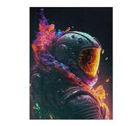 Puzzles pour Adolescents 52x38cm/1000pcs Neon Explosion Astronaut Casse-têtes pour Adultes, Jeu De Réflexion, Améliore La Mémoire, Cadeaux pour Les Amis Et La Famille 52x38cm/1000pcs