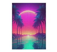 Puzzles pour Adolescents 52x38cm/1000pcs Neon Horizon Elegance Puzzles pour Adultes À Monter Soi-même - Jeu De Puzzle Difficile - Cadeau Unique pour Un Anniversaire Ou Noël 52x38cm/1000pcs