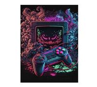 Puzzles pour Adolescents 52x38cm/1000pcs Neon Retro Gaming Art Puzzles pour Adultes Jeu Familial Améliore La Mémoire Cadeaux d'anniversaire Et De Noël Uniques 52x38cm/1000pcs