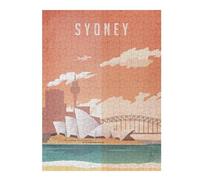 Puzzles pour Adolescents 52x38cm/1000pcs Opera House Sydney Vintage Puzzles pour Adultes Jeux Relaxants Analyse Et Logique Cadeaux De Noël Et d'anniversaire 52x38cm/1000pcs