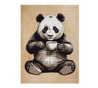 Puzzles pour Adolescents 52x38cm/1000pcs Panda and Coffee Puzzles pour Adultes, Jouets Anti-Stress, Décoration Murale, Cadeaux d'anniversaire Et Cadeaux Uniques 52x38cm/1000pcs