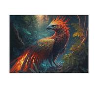 Puzzles pour Adolescents 52x38cm/1000pcs Phoenix in The Enchanted Forest Puzzles pour Adultes À Monter Soi-même - Jeu De Puzzle Difficile - Cadeau Unique pour Un Anniversaire Ou Noël 52x38cm/1000pcs