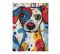 Puzzles pour Adolescents 52x38cm/1000pcs Pop Art Dog Portrait Puzzles pour Adultes Jouets Anti-Stress Une Œuvre d'art Stimule Le Cerveau 52x38cm/1000pcs