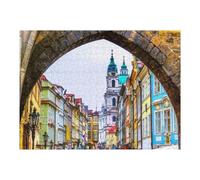 Puzzles pour Adolescents 52x38cm/1000pcs Prague's Colorful Architecture Puzzles pour Adultes Jeux Relaxants Décoration Parfaite Cadeaux Et Anniversaires Uniques 52x38cm/1000pcs