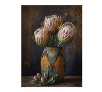 Puzzles pour Adolescents 52x38cm/1000pcs Protea Bouquet in A Jar Puzzles pour Adultes, Jouets Anti-Stress, Décoration Intérieure, Idéal comme Cadeau 52x38cm/1000pcs