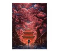Puzzles pour Adolescents 52x38cm/1000pcs Puzzles A Walk Among Cherry Trees Jeux Amusants De Puzzle Décoration Murale Cadeaux Et Anniversaires Uniques 52x38cm/1000pcs