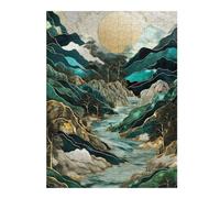 Puzzles pour Adolescents 52x38cm/1000pcs Puzzles Abstract River Scenery Art Puzzle pour Adultes, Jouet, Décoration Murale, pour Le Plaisir en Famille, Offrez-Lui Un Cadeau 52x38cm/1000pcs