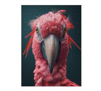 Puzzles pour Adolescents 52x38cm/1000pcs Puzzles Big Pink Parrot Bird Art Jeux Amusants De Puzzle Décoration Murale Cadeaux Et Anniversaires Uniques 52x38cm/1000pcs