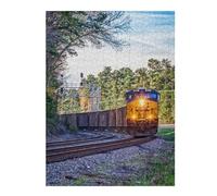 Puzzles pour Adolescents 52x38cm/1000pcs Puzzles CSX Train South Carolina Puzzle pour Adultes Jeu De Réflexion Cadeau d'anniversaire Cadeaux Anti-Stress 52x38cm/1000pcs