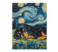 Puzzles pour Adolescents 52x38cm/1000pcs Puzzles Dachshund Puppy Sleeping Puzzle pour Adultes Jeu De Réflexion Cadeau d'anniversaire Cadeaux Anti-Stress 52x38cm/1000pcs