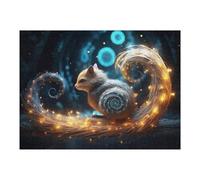 Puzzles pour Adolescents 52x38cm/1000pcs Puzzles Enchanted Squirrel with Spiral Tail Jeux Amusants De Puzzle : Analyse Et Logique pour Anniversaire, Noël 52x38cm/1000pcs