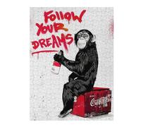 Puzzles pour Adolescents 52x38cm/1000pcs Puzzles Follow Your Dreams Banksy Jeux Amusants De Puzzle : Analyse Et Logique pour Anniversaire, Noël 52x38cm/1000pcs