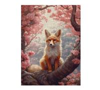 Puzzles pour Adolescents 52x38cm/1000pcs Puzzles Fox Cute Puzzle pour Adultes Jeu De Réflexion Cadeau d'anniversaire Cadeaux Anti-Stress 52x38cm/1000pcs