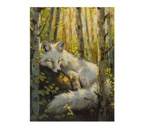 Puzzles pour Adolescents 52x38cm/1000pcs Puzzles Fox Fairy Tale Magic Puzzle pour Adultes Jeux Relaxants Décoration Parfaite Cadeaux Anti-Stress 52x38cm/1000pcs