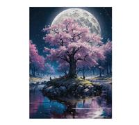 Puzzles pour Adolescents 52x38cm/1000pcs Puzzles Japan Cherry Blossom Puzzle pour Adultes Jeu De Réflexion Cadeau d'anniversaire Cadeaux Anti-Stress 52x38cm/1000pcs