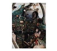 Puzzles pour Adolescents 52x38cm/1000pcs Puzzles Mig21 Cockpit ColdWar Jet Jeux Amusants De Puzzle Décoration Murale Cadeaux Et Anniversaires Uniques 52x38cm/1000pcs