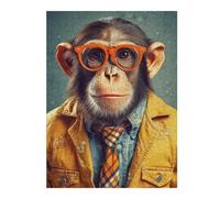Puzzles pour Adolescents 52x38cm/1000pcs Puzzles Monkey Business Puzzle pour Adultes, Jouet, Décoration Murale, pour Le Plaisir en Famille, Offrez-Lui Un Cadeau 52x38cm/1000pcs