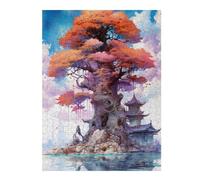 Puzzles pour Adolescents 52x38cm/1000pcs Puzzles Mystical Big Tree Puzzle pour Adultes Jeux Relaxants Décoration Parfaite Cadeaux Anti-Stress 52x38cm/1000pcs