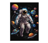 Puzzles pour Adolescents 52x38cm/1000pcs Puzzles pour Adultes Astronaut Among Planets Jeux Relaxants pour S'amuser en Famille pour Un Anniversaire, Noël 52x38cm/1000pcs