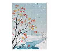 Puzzles pour Adolescents 52x38cm/1000pcs Puzzles pour Adultes Colorful Winter Magic Jeux Relaxants pour Améliorer La Mémoire Cadeaux d'anniversaire Uniques 52x38cm/1000pcs