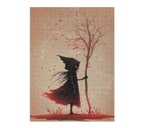 Puzzles pour Adolescents 52x38cm/1000pcs Puzzles pour Adultes Grim Reaper Jeux Relaxants pour Améliorer La Mémoire Cadeaux d'anniversaire Uniques 52x38cm/1000pcs