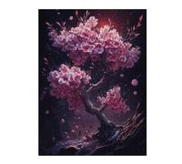 Puzzles pour Adolescents 52x38cm/1000pcs Puzzles pour Adultes Sakura Cherry Blossom Jeux Relaxants pour Améliorer La Mémoire Cadeaux d'anniversaire Uniques 52x38cm/1000pcs