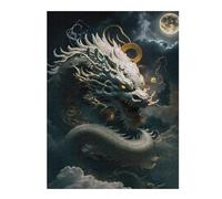 Puzzles pour Adolescents 52x38cm/1000pcs Puzzles pour Adultes Serene Celestial Dragon Jeux Relaxants Améliore La Mémoire Cadeaux d'anniversaire Et Cadeaux Uniques 52x38cm/1000pcs