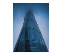 Puzzles pour Adolescents 52x38cm/1000pcs Puzzles pour Adultes Shanghai Tower Jeux Amusants Décoration Idéale, Cadeaux Parfaits pour Toute La Famille 52x38cm/1000pcs