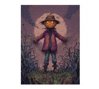 Puzzles pour Adolescents 52x38cm/1000pcs Puzzles pour Adultes Spooky Scarecrow Halloween Decor Jeux De Bricolage Découpe De Précision Cadeaux Anti-Stress 52x38cm/1000pcs