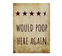 Puzzles pour Adolescents 52x38cm/1000pcs Puzzles pour Adultes Would Poop Here Again Fun Jeu Familial Découpe De Précision pour Anniversaire, Noël 52x38cm/1000pcs
