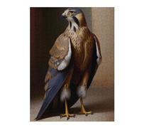 Puzzles pour Adolescents 52x38cm/1000pcs Puzzles Shaheen Falcon Oil Paint Puzzle pour Adultes, Jouet, Décoration Murale, pour Le Plaisir en Famille, Offrez-Lui Un Cadeau 52x38cm/1000pcs
