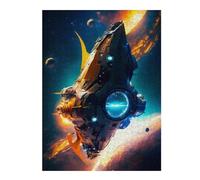 Puzzles pour Adolescents 52x38cm/1000pcs Puzzles Spacecraft Nuclear Puzzle pour Adultes Jeu De Réflexion Cadeau d'anniversaire Cadeaux Anti-Stress 52x38cm/1000pcs