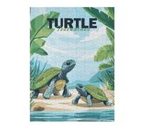 Puzzles pour Adolescents 52x38cm/1000pcs Puzzles Two Turtles on A Beach Jeux Amusants De Puzzle : Analyse Et Logique pour Anniversaire, Noël 52x38cm/1000pcs